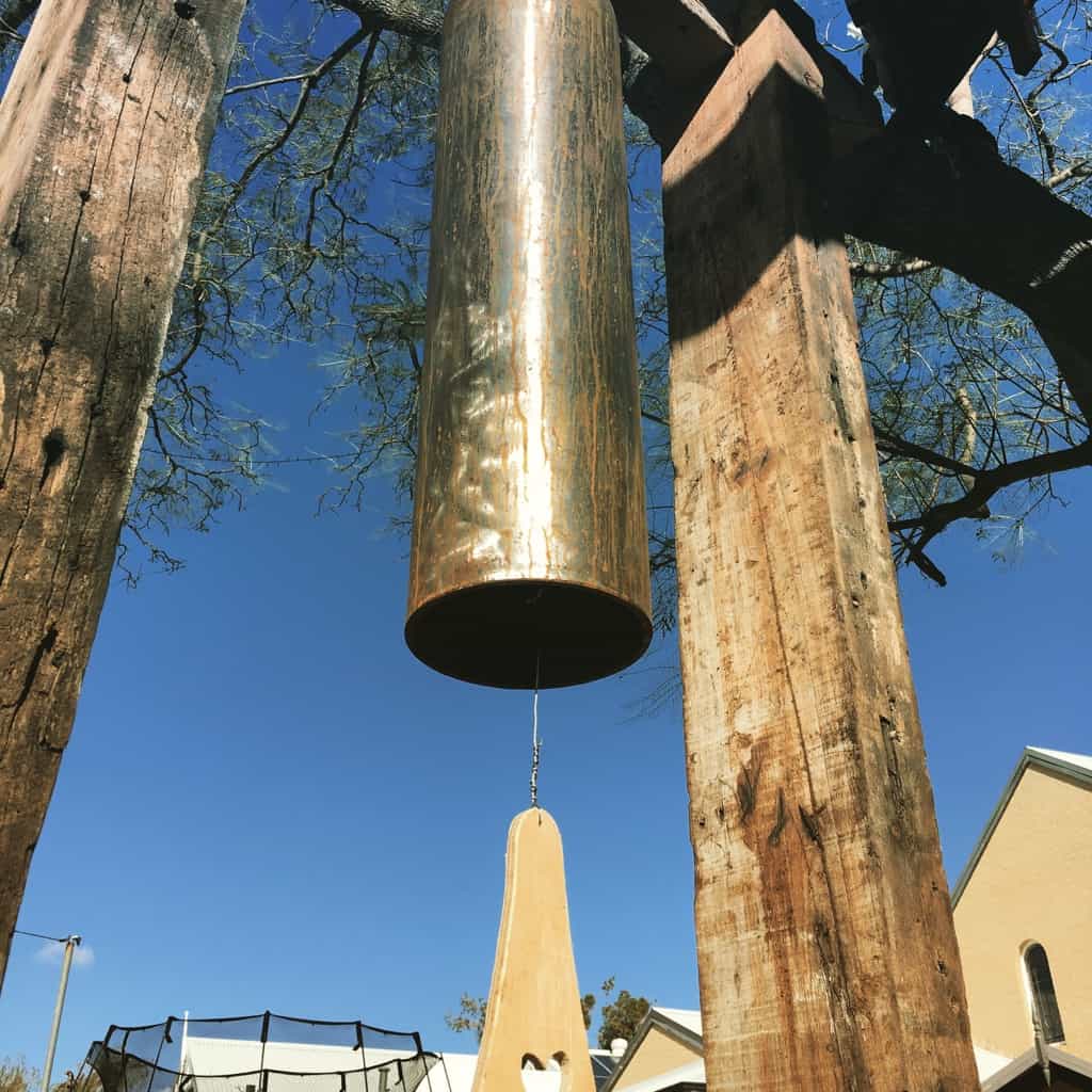 The sound from this gong activates the heart